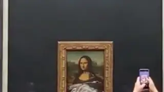В Лувре неизвестный мужчина измазал тортом картину «Мона Лиза»