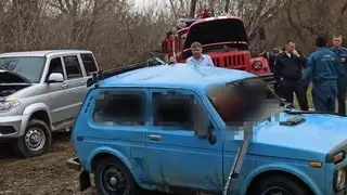 В Алтайском крае автомобиль с тремя людьми внутри утонул в реке